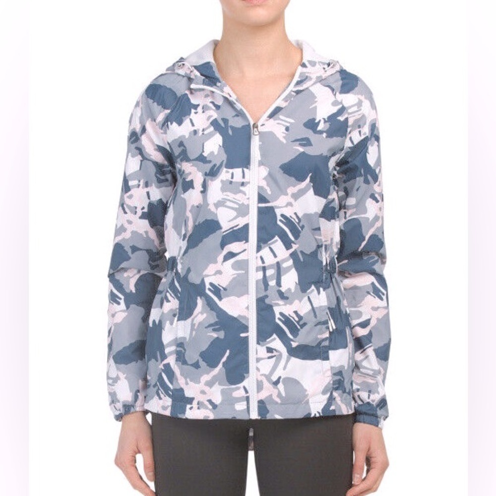 New Balance Abstract Camo Printed Windbreaker Jacket